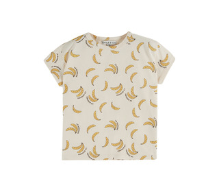 T-Shirt imprime all over - banane crème - Emile et Ida