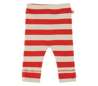 Legging cote raye - rayure rouge - Emile et Ida