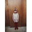 Robe ample rose à fleurs rouges - aster - Emile et Ida