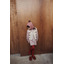 Robe ample rose à fleurs rouges - aster - Emile et Ida
