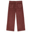 Pantalon velours poches fleurs - violine - Emile et Ida