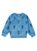 Sweat velours marguerite blue - margot