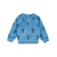 Sweat velours marguerite blue - margot - Emile et Ida