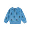 Sweat velours marguerite blue - margot - Emile et Ida