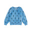 Sweat velours marguerite blue - margot - Emile et Ida