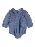 Combibloomer smocké - chambray