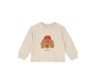 T-shirt chien - farine - Emile et Ida