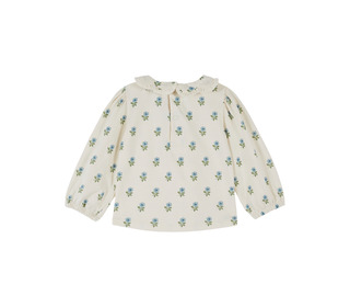 Blouse jersey col fleur - scarlet - Emile et Ida