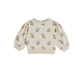 Sweatshirt imprime - fleurs - Emile et Ida