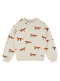 Sweatshirt imprimé allover - renard ecru