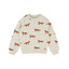 Sweatshirt imprimé allover - renard ecru - Emile et Ida