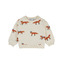 Sweatshirt imprimé allover - renard ecru - Emile et Ida