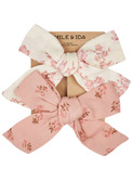2 barrettes noeud - rosemary/rosalie