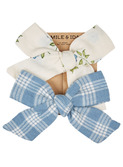 2 barrettes noeud - scarlet/célestine