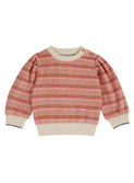 Sweat eponge - rayure rosette│Emile et Ida