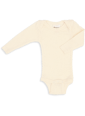 Baby body, long sleeved - natural