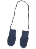 Baby mittens - blue mélange