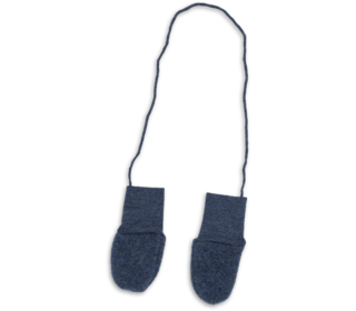 Baby mittens - blue mélange - Engel Natur Baby mittens - blue mélange - Engel Natur