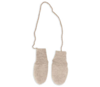 Baby mittens - sand mélange - Engel Natur Baby mittens - sand mélange - Engel Natur