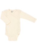 Baby body, long sleeved - natural
