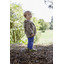 Hooded jacket, with wooden buttons - walnut mélange - Engel Natur