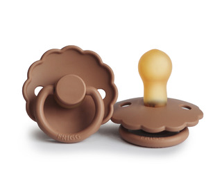 Daisy - fopspeen latex - peach bronze - FRIGG