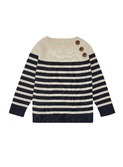 Baby Sweater - ecru/navy