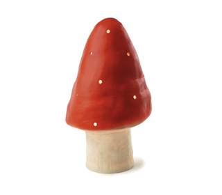 lamp paddenstoel klein - rood - Heico