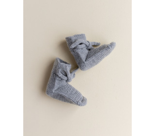 Booties - grey melange - Hvid