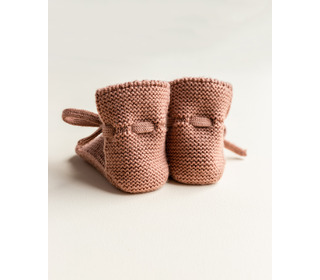 Booties - terracotta - Hvid