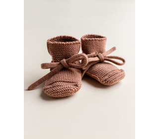 Booties - terracotta - Hvid