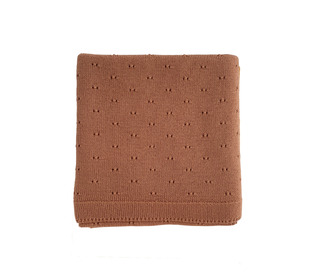 Blanket Bibi - brick - Hvid
