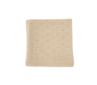 Blanket Bibi - oat - Hvid