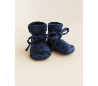 Booties - blue - Hvid