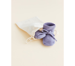 Booties - lilac - Hvid