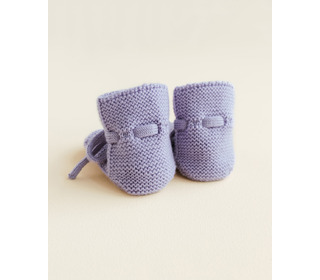 Booties - lilac - Hvid