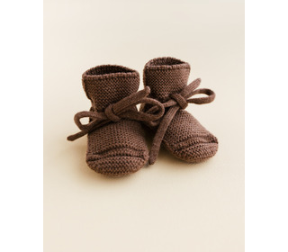 Booties - mocha - Hvid