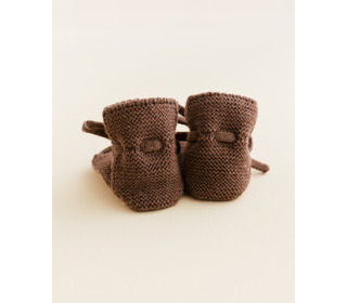 Booties - mocha - Hvid