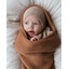 Bonnet newborn - sand - Hvid