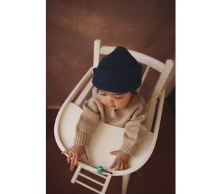 Beanie Fonzie - blue - Hvid