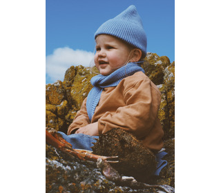 Beanie Fonzie - light blue - Hvid
