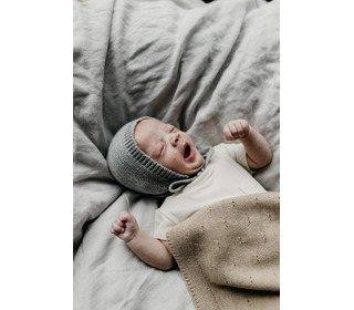 Bonnet Dolly - grey melanche - Hvid