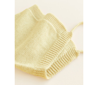 Pixie bonnet - light yellow - Hvid
