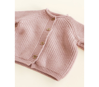 Cardigan Inga - powder - Hvid
