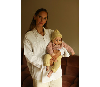 Cardigan Inga - powder - Hvid