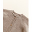 Cardigan Inga - sand - Hvid