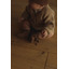 Cardigan Inga - sand - Hvid