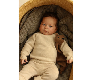 Teddy Tokki - mocha - Hvid