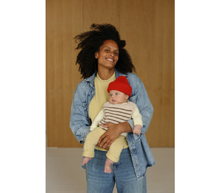 Vest Harvey Baby - cream/mocha - Hvid