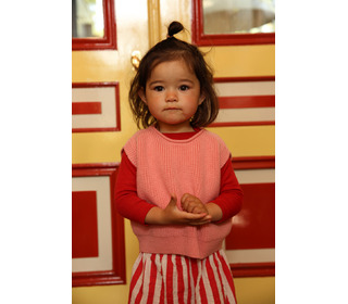 Vest Harvey Kids - bubblegum - Hvid